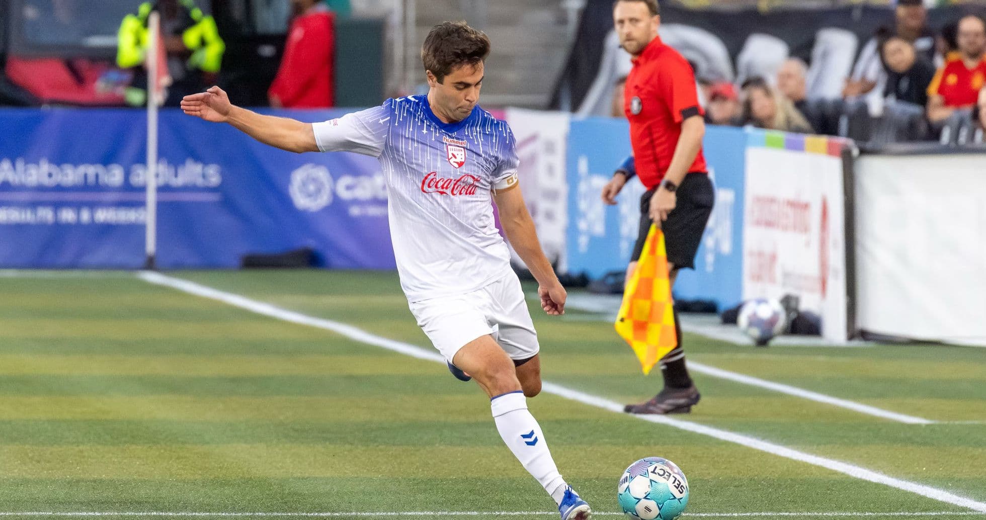 Jugador de Corpus Christi en acción durante el partido
