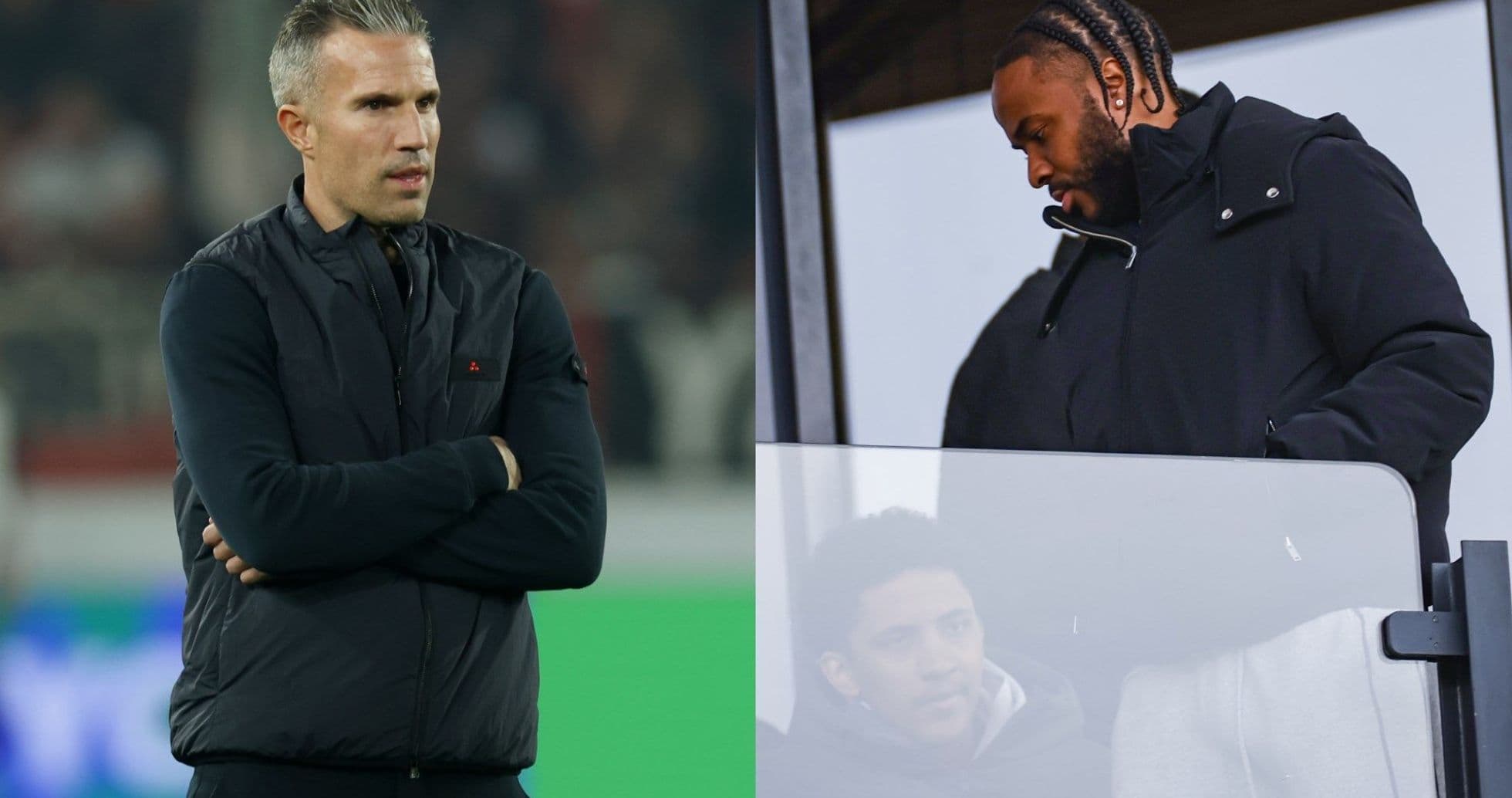 Entrenador y jugador observando desde el banquillo