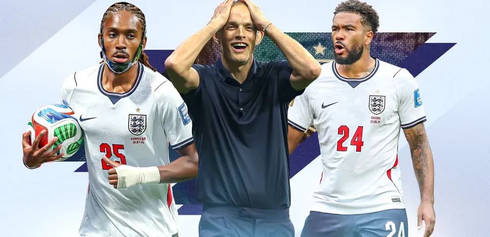 Jugadores de Inglaterra y entrenador en evento deportivo