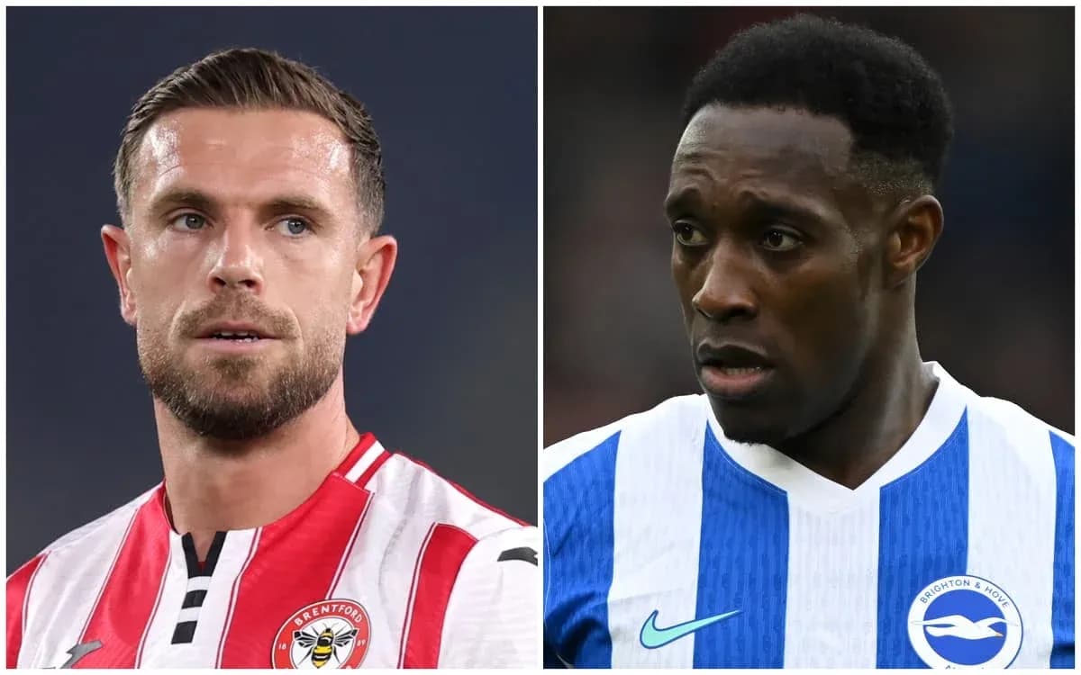 Jugadores de Brentford y Brighton en retratos individuales