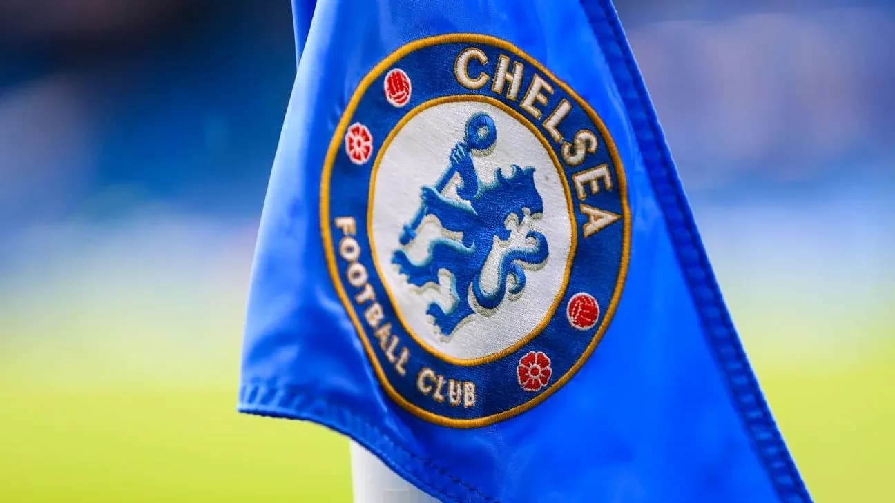 Bandera de esquina con el logo de Chelsea FC