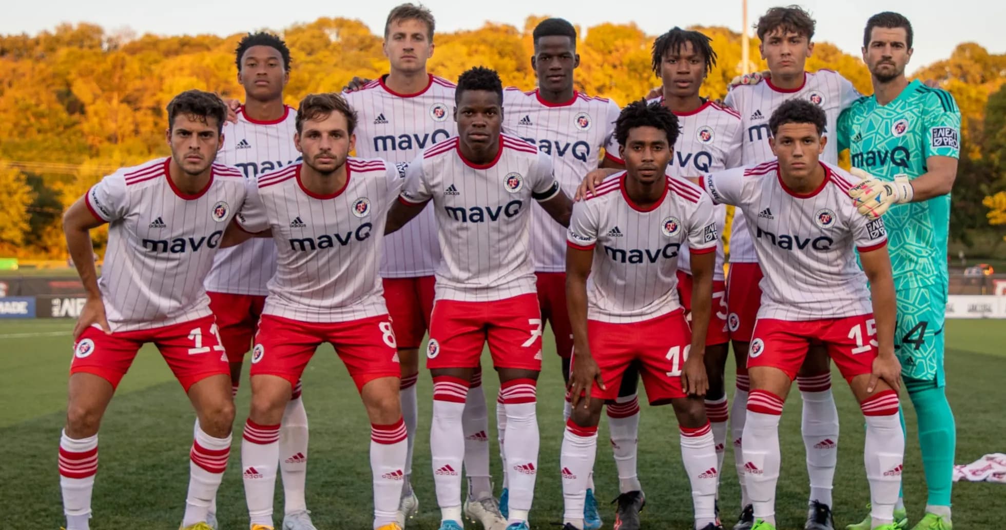 Equipo de North Texas en la alineación