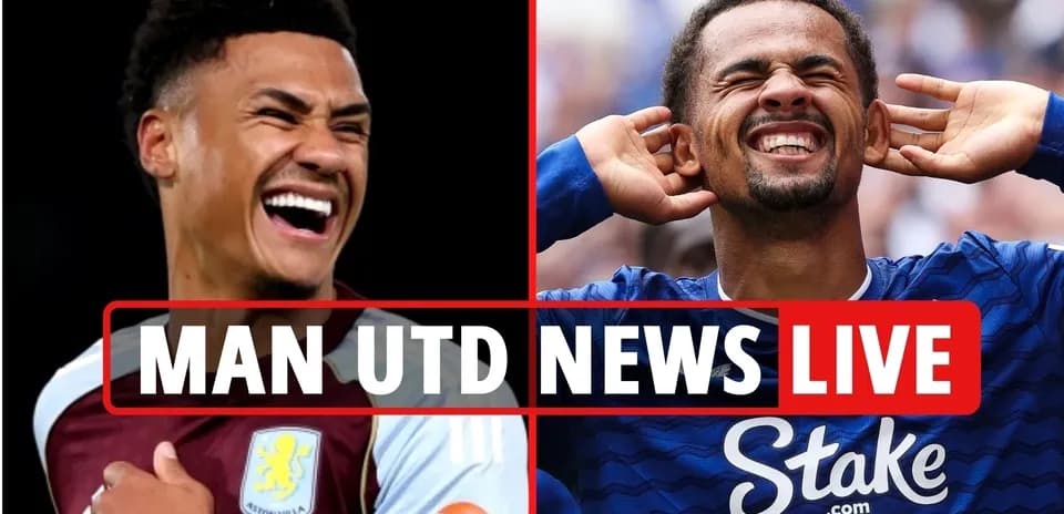 Jugadores sonrientes de Aston Villa y Everton