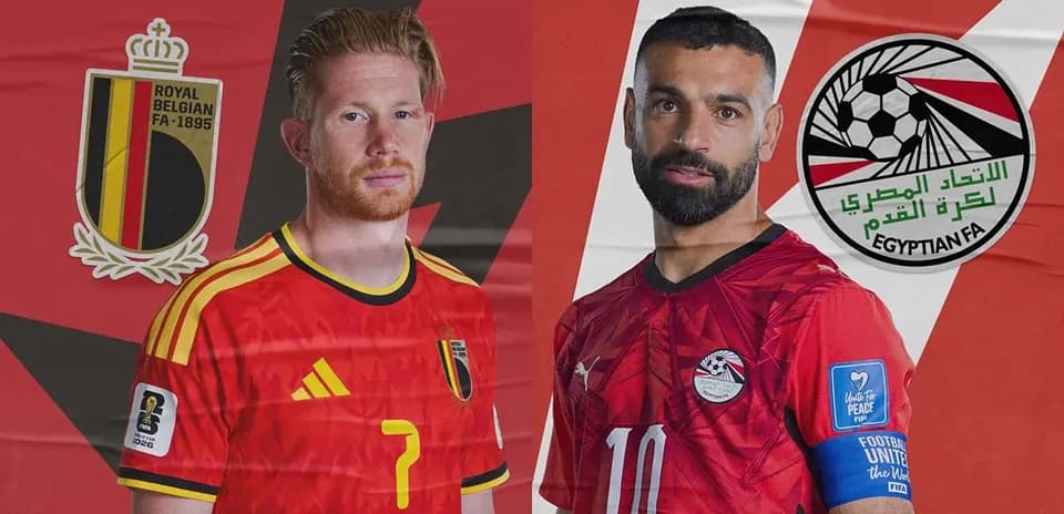 Bélgica contra Egipto en la Copa del Mundo 2026
