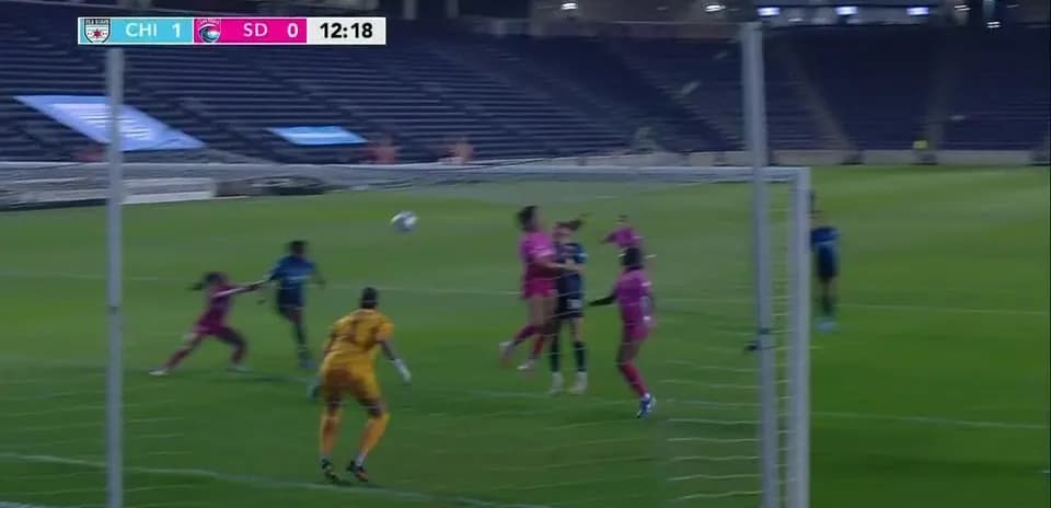 Jugadora de Chicago Red Stars en acción