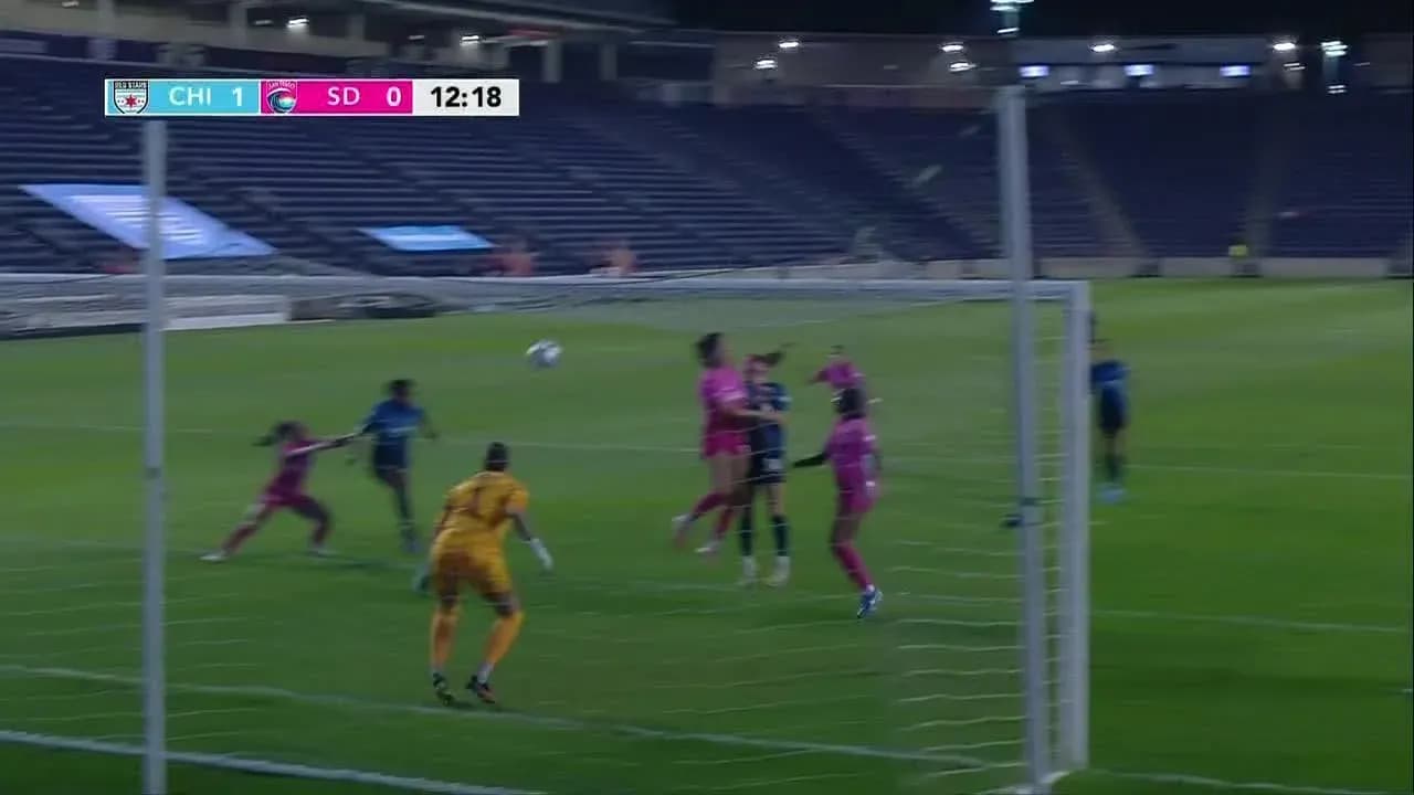 Jugadora de Chicago Red Stars en acción