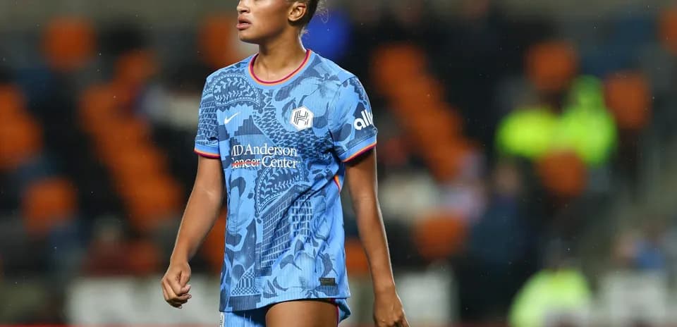 Jugadora de Houston Dash en acción