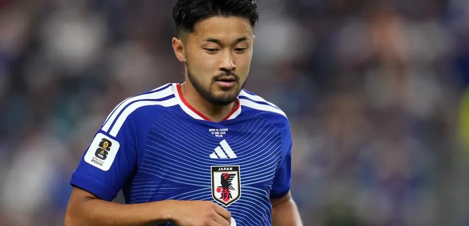 Jugador japonés en partido de la Copa Mundial 2026