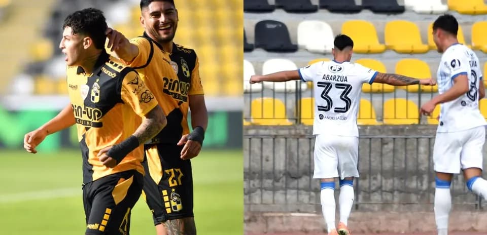 Jugadores de Coquimbo Unido celebrando un gol