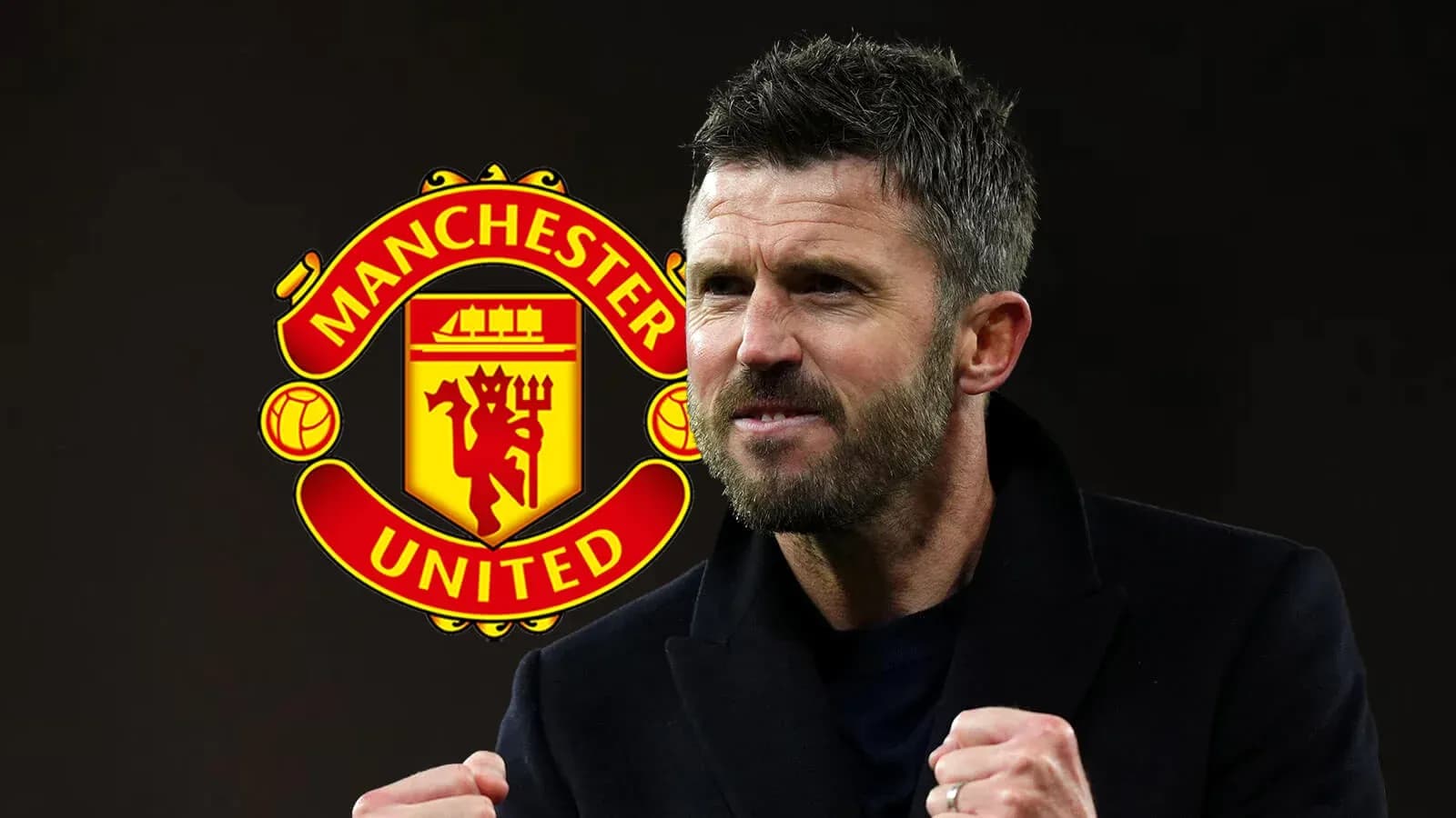Entrenador de Manchester United celebrando con entusiasmo