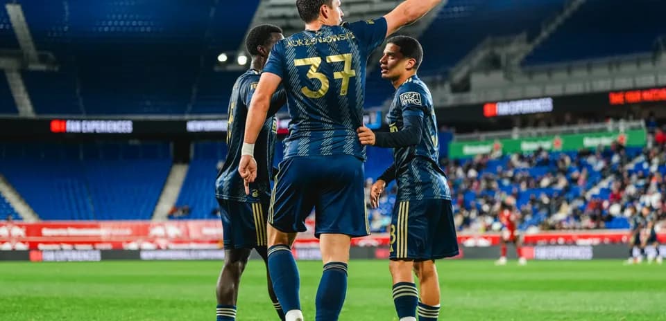 Celebración de jugadores de Philadelphia Union II