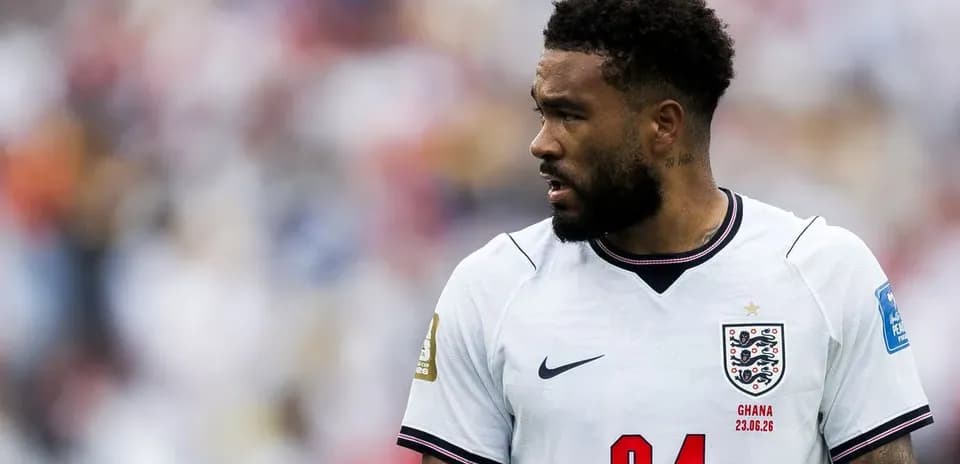 Jugador de Inglaterra en acción durante un partido