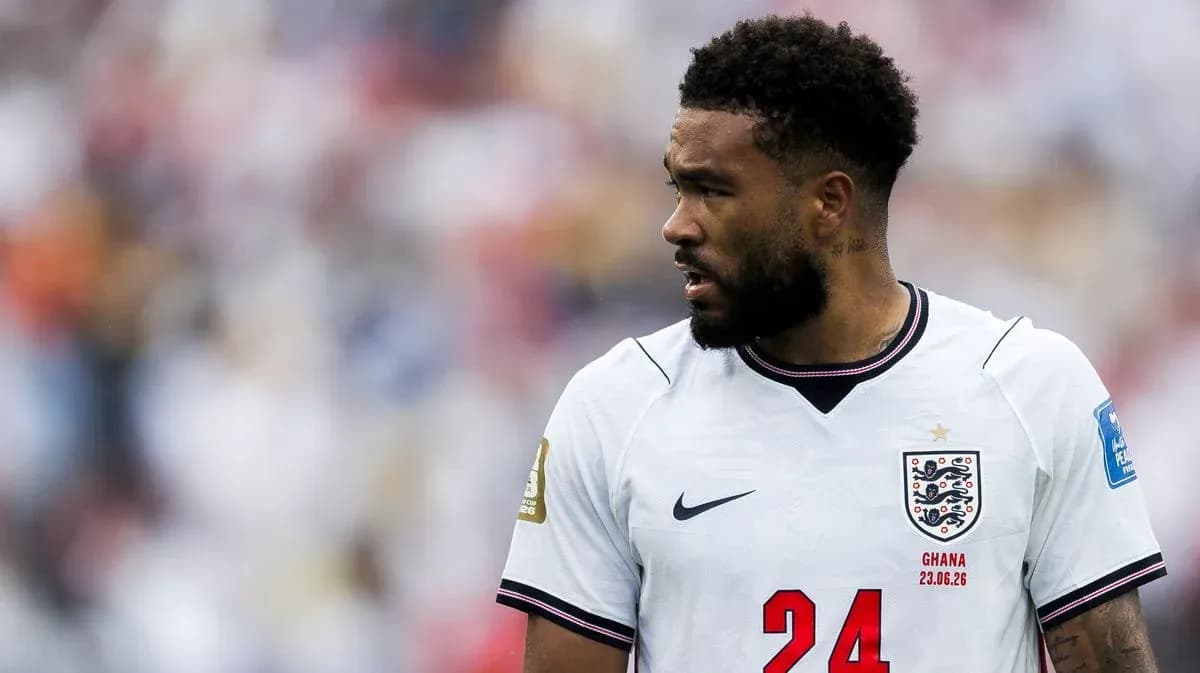 Jugador de Inglaterra en acción durante un partido