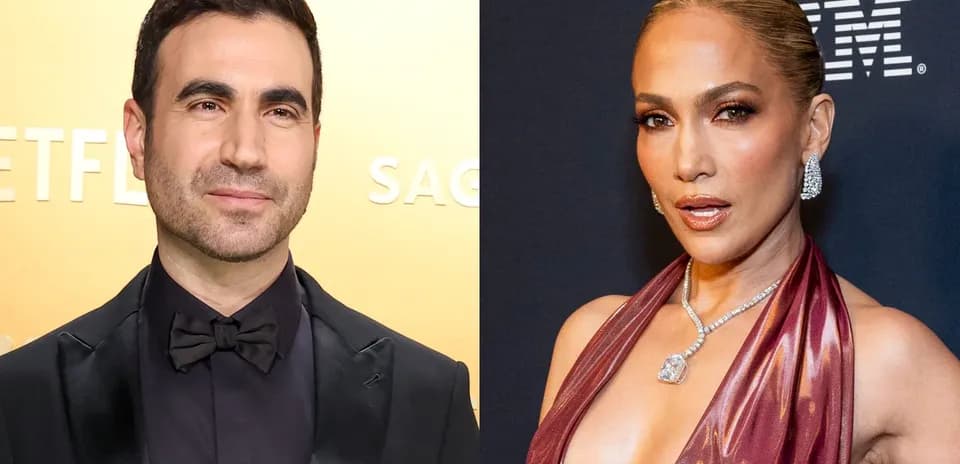 Brett Goldstein y Jennifer Lopez en eventos de alfombra roja