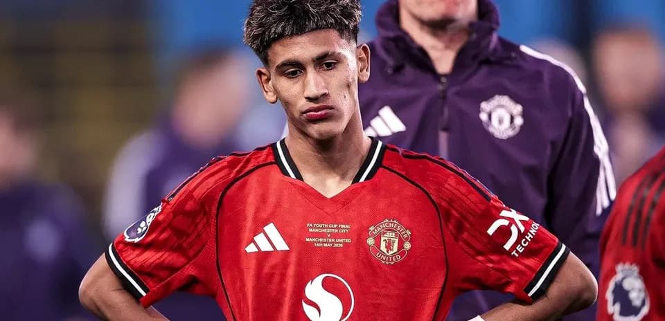 Jugador de Manchester United en la final de copa