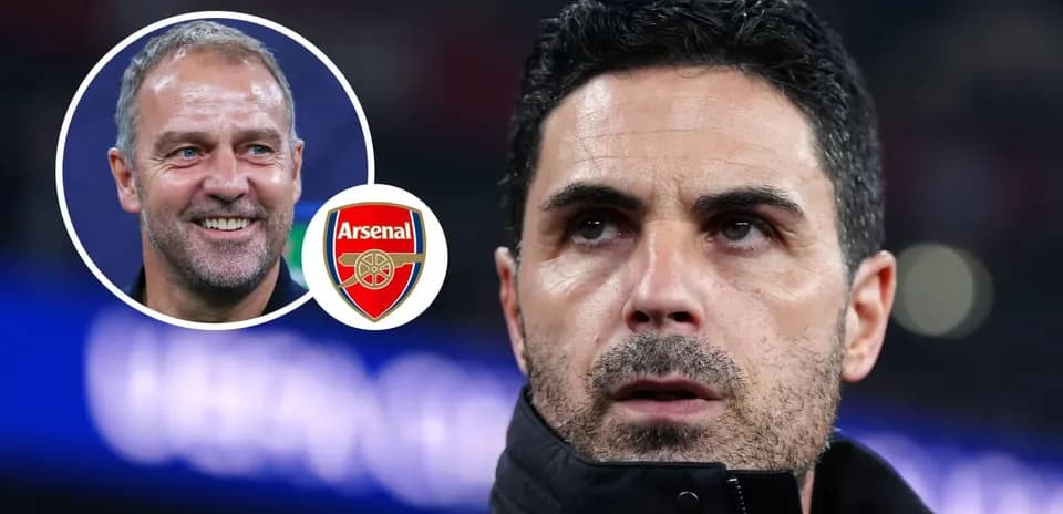 Entrenador de Arsenal durante una conferencia previa al partido