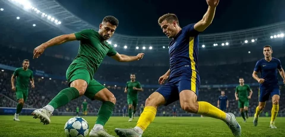 Jugadores disputando el balón en un partido