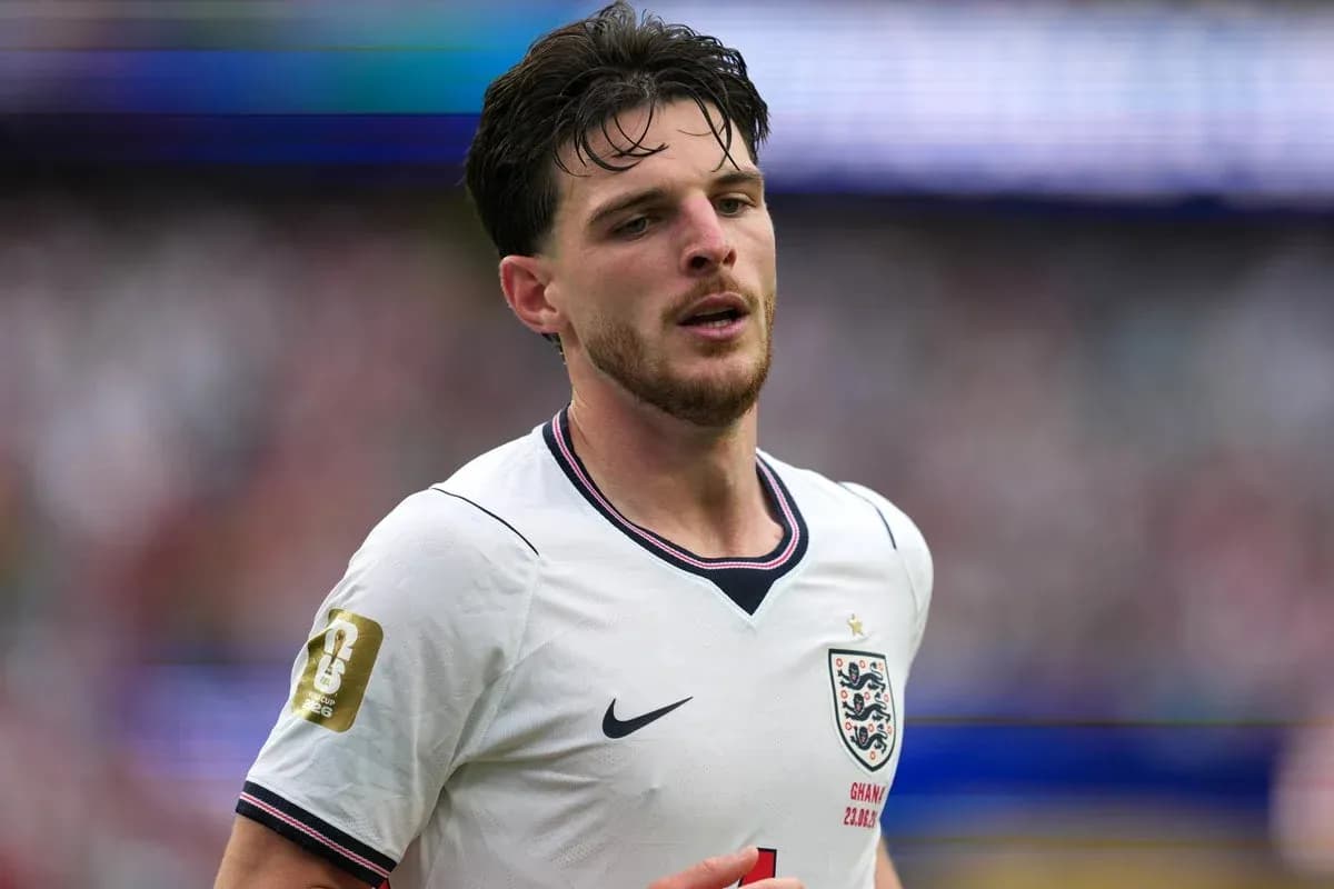 Jugador de Inglaterra en el campo durante el partido