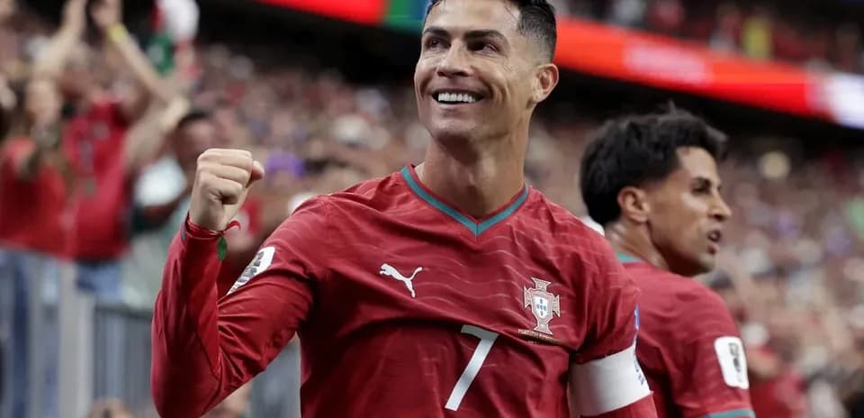 Cristiano Ronaldo celebrando un gol con Portugal