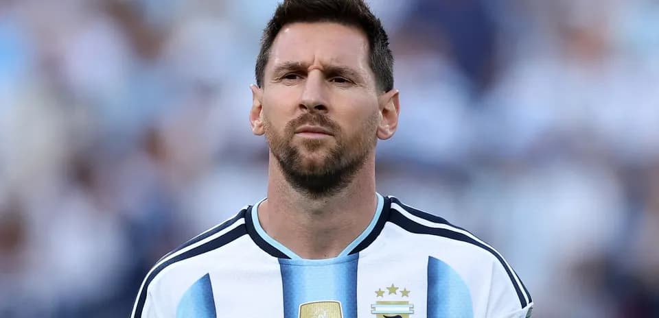 Jugador argentino con camiseta de la selección nacional