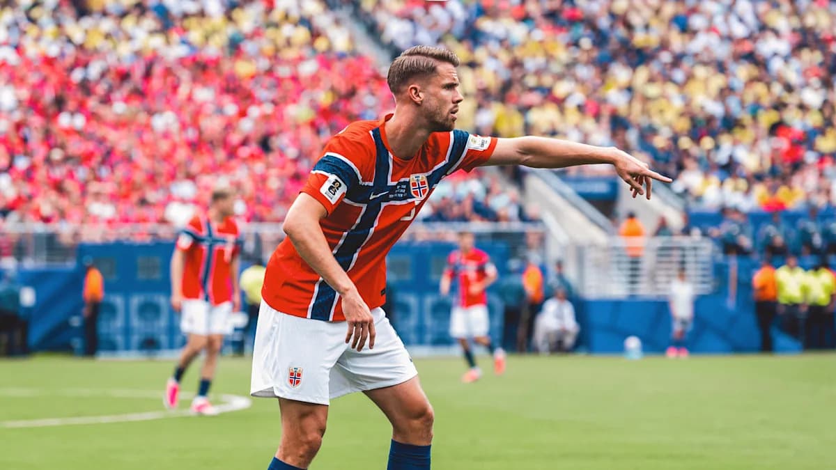 Choque decisivo entre Ajer y Kane en el duelo de cuartos de final entre Noruega e Inglaterra