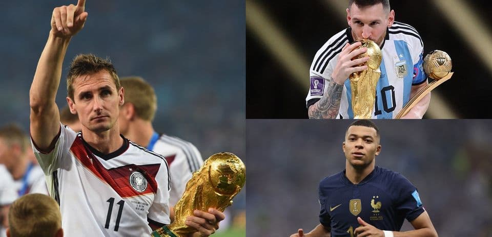 Los máximos goleadores en la historia de la Copa Mundial de la FIFA