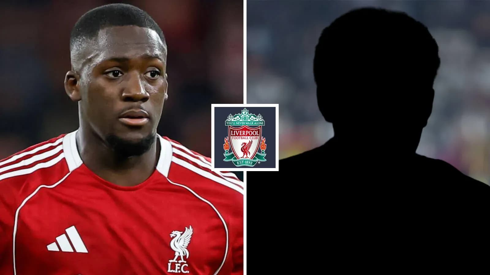 Jugador de Liverpool en uniforme rojo con logo Jugador de Liverpool en uniforme rojo con logo