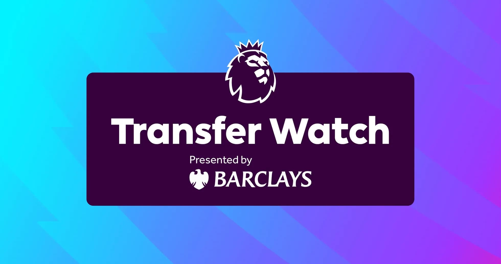 Logo de Premier League con texto de Transfer Watch Logo de Premier League con texto de Transfer Watch