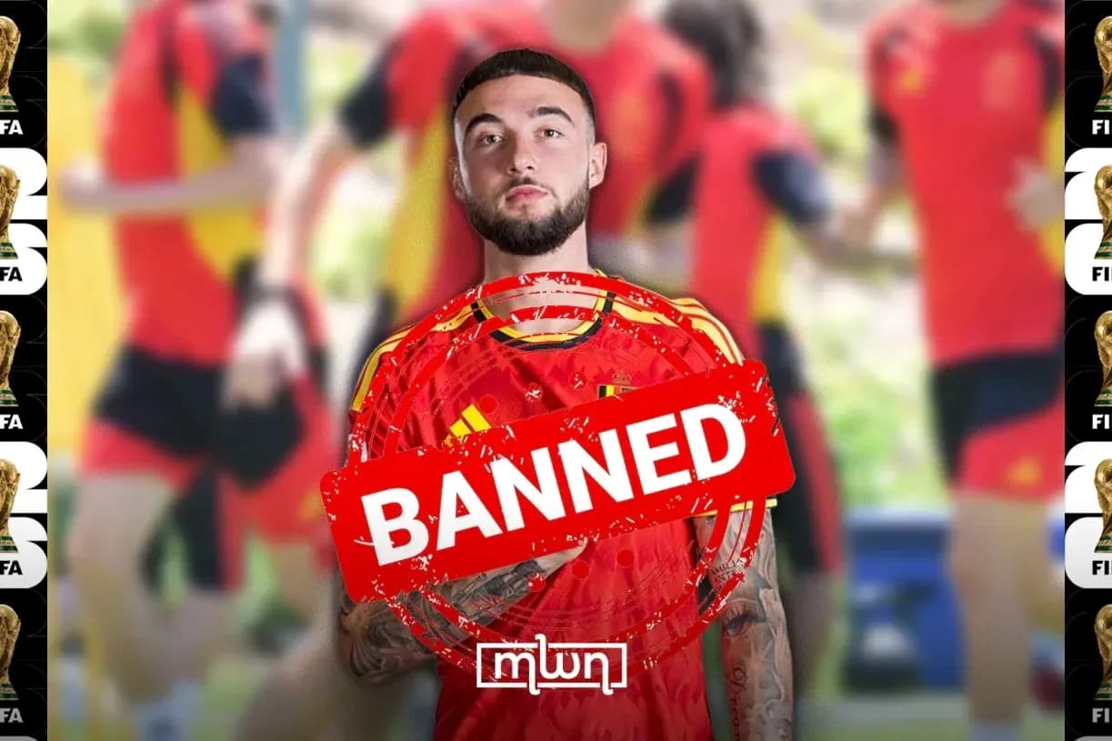 Jugador de España con un sello de 'BANEADO' Jugador de España con un sello de 'BANEADO'
