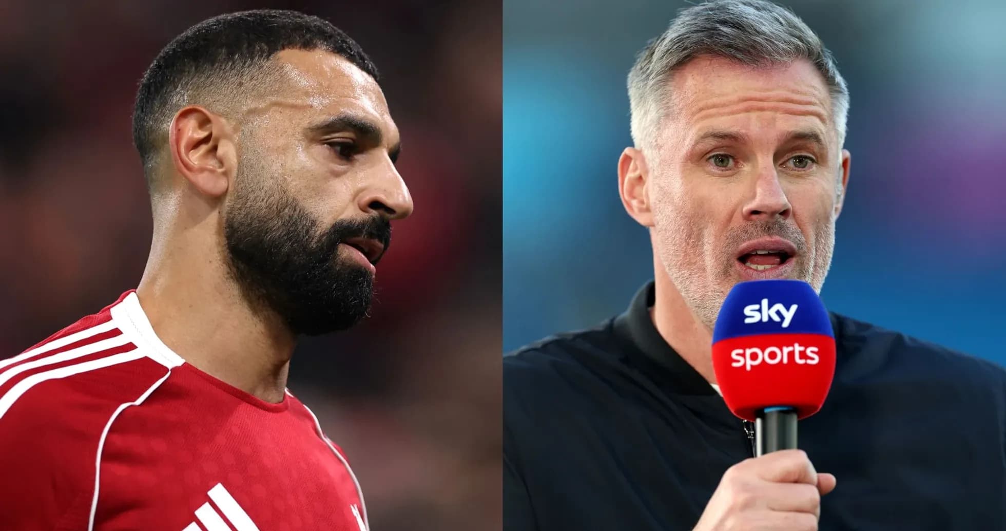 Mohamed Salah y Jamie Carragher en un evento Mohamed Salah y Jamie Carragher en un evento