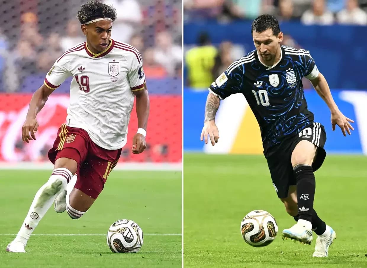 Jugadores de España y Argentina en el Mundial Jugadores de España y Argentina en el Mundial