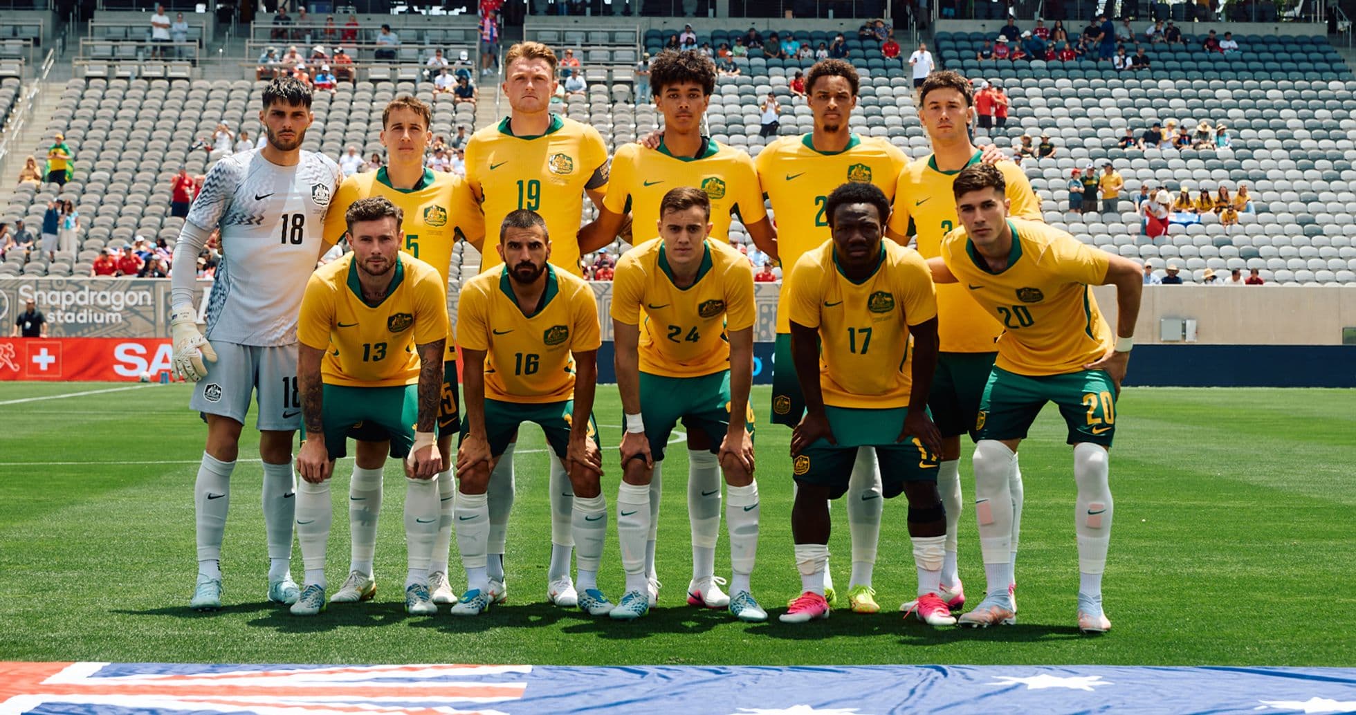 Equipo de Australia posando para la foto Equipo de Australia posando para la foto
