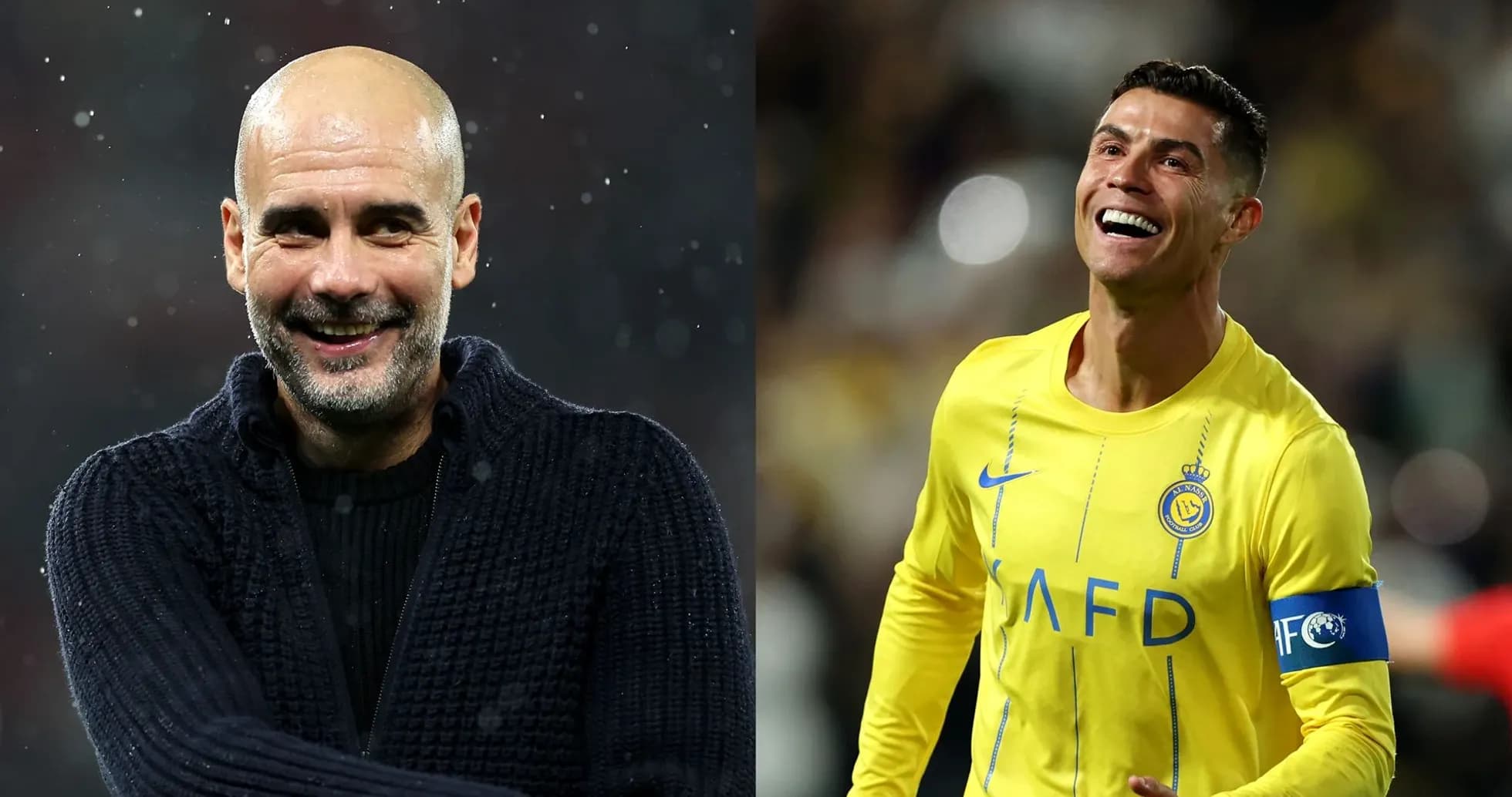 Pep Guardiola y Cristiano Ronaldo en eventos deportivos Pep Guardiola y Cristiano Ronaldo en eventos deportivos