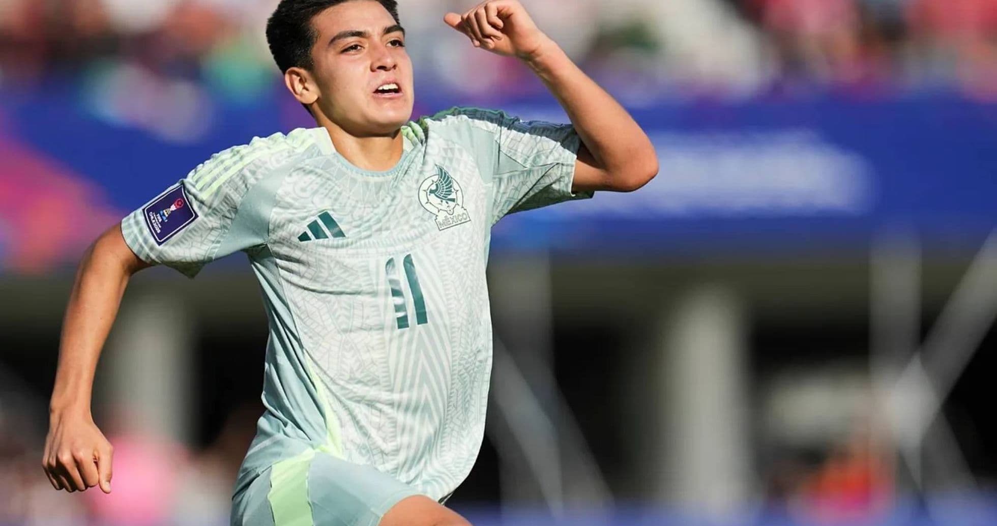 Jugador de México celebrando un gol Jugador de México celebrando un gol