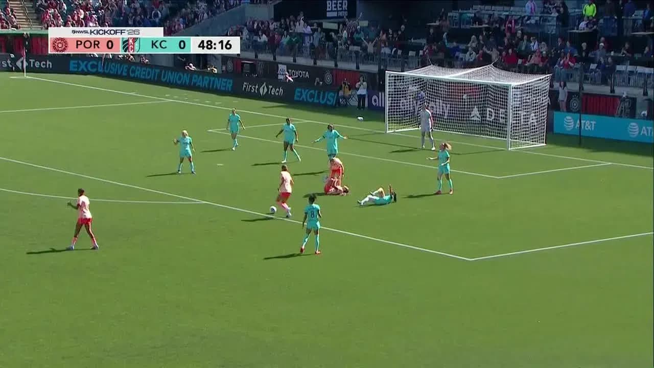 Acción del partido entre Kansas City y Portland Thorns Acción del partido entre Kansas City y Portland Thorns