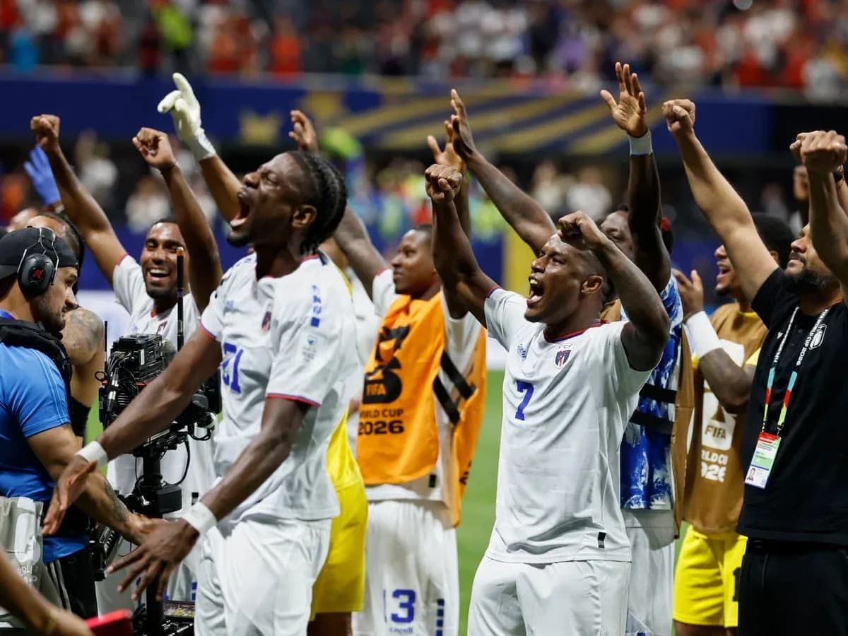 Jugadores de Cabo Verde celebrando en el Mundial 2026 Jugadores de Cabo Verde celebrando en el Mundial 2026